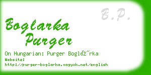 boglarka purger business card